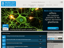 Tablet Screenshot of moleculargenomics.com.sg